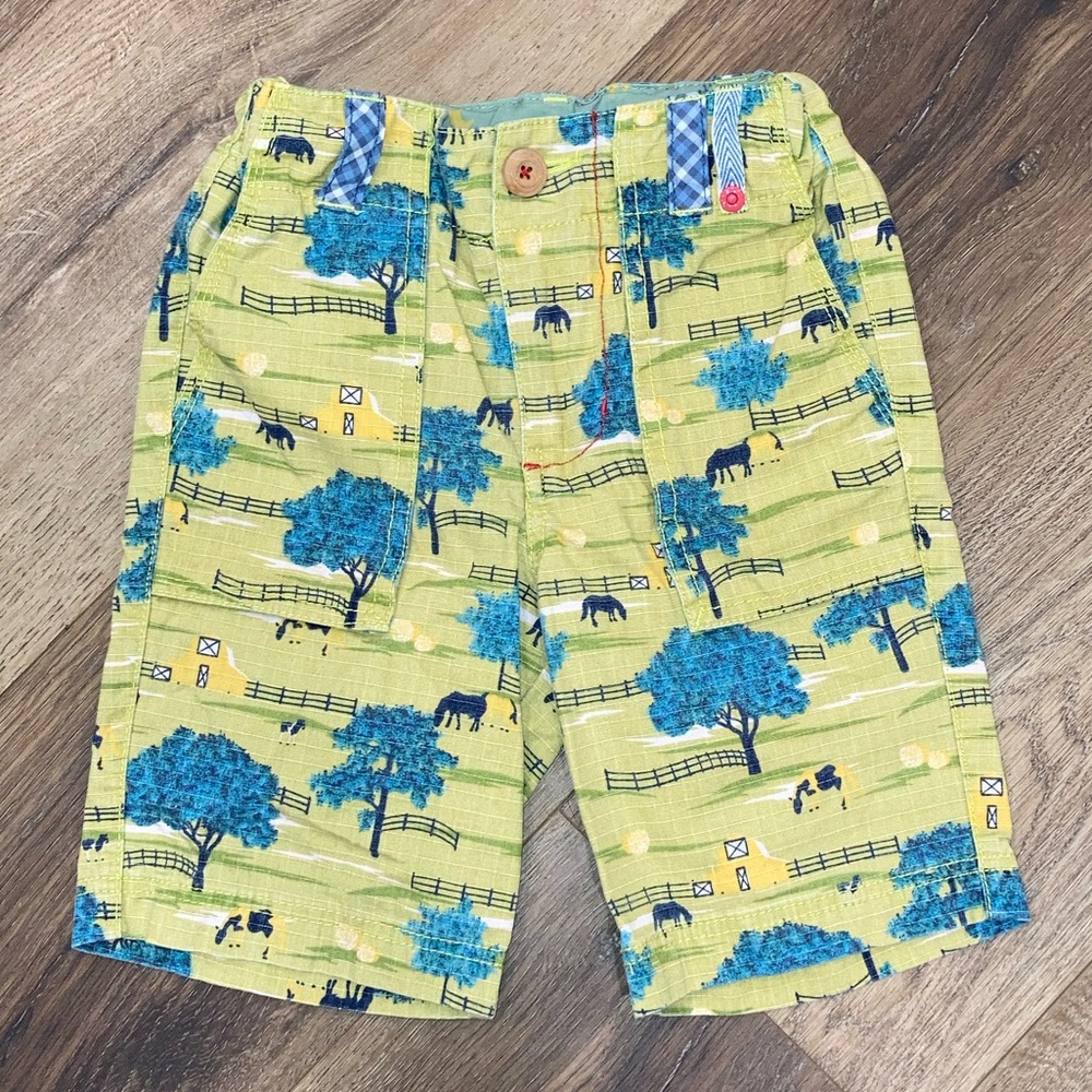 Matilda Jane Joanna Gains Don’t Fence Me In Shorts Farm Animals Adjustable 4T
